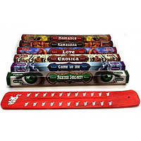 Набір пахощів Tulasi Романтичний вечір 6 видів ароматів з дерев'яною підставкою (DN34584)