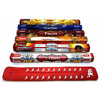 Набір пахощів Tulasi Східний Зріст 6 видів ароматів з дерев'яною підставкою (DN34586)