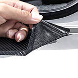 Наклейки на пороги та задній бампер карбонові з логотипом Citroen всі моделі та інші марки автомобілів, фото 10