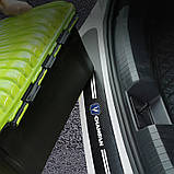 Наклейки на пороги та задній бампер карбонові з логотипом Citroen всі моделі та інші марки автомобілів, фото 7