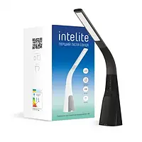 Розумна настільна лампа Intelite DL7 9W (USB, діммінг, температура, звук) біла