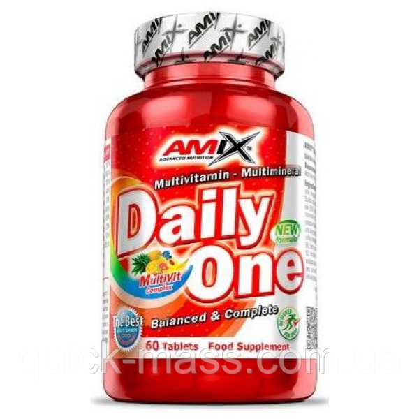 Комплексні витаміни Amix Daily One 60 tab, фото 1