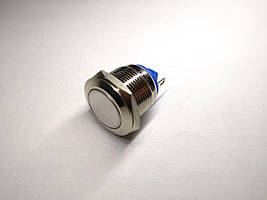 Кнопка антивандальна 19 мм без фіксації 220 вольтів під гвинт