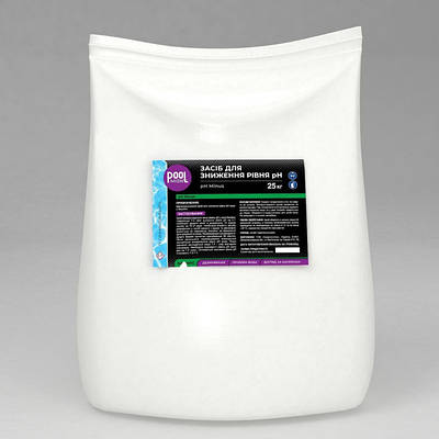 Засіб для зниження рівня pH Poolman pH Minus, 25 кг