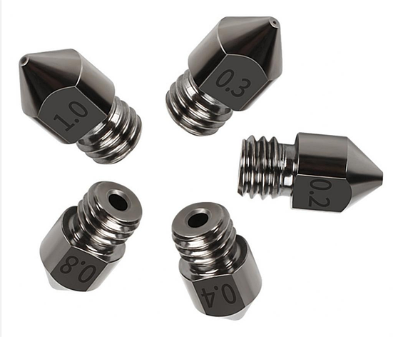 Nozzle Creality Hardened Steel сопло загартована сталь 1 мм, фото 1
