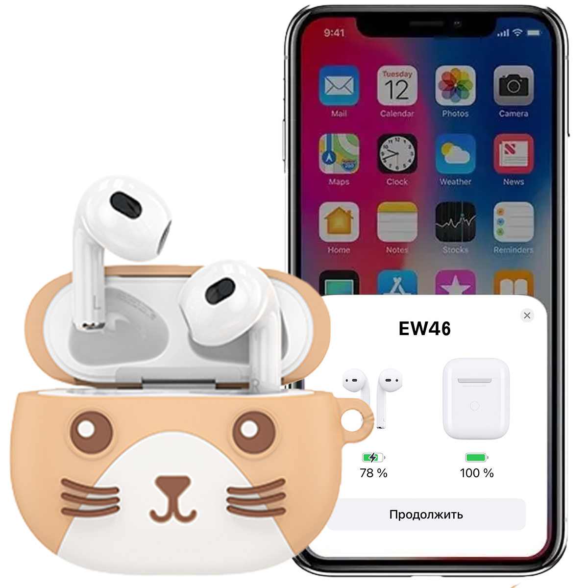 Детские беспроводные наушники HOCO EW46 CAT TWS headset | BT5.3 | 4 часа |  В виде милого котика (ID#1833714500), цена: 594.15 ?, купить на Prom.ua