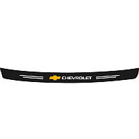 Наклейка на задній бампер заокруглена карбонова Chevrolet всі моделі та інші марки автомобілів 100х10см