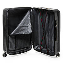 Дорожня валіза 31 ABS-пластик FASHION 804 black.Дорожні валізи на колесах гуртом і в роздріб в Україні, фото 4