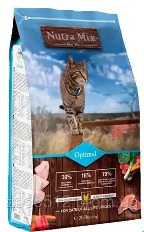 Nutra Mix Optimal сухий корм для котів 9.07 кг, фото 2