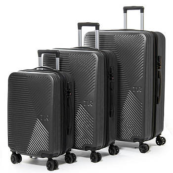 Дорожня валіза 31 ABS-пластик FASHION 804 dark-grey.Дорожні валізи на колесах гуртом і в роздріб в Україні