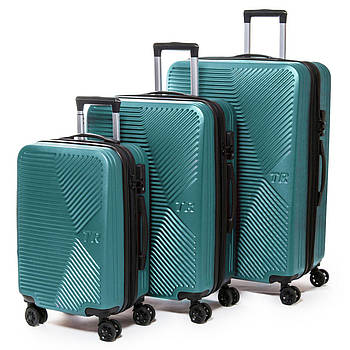 Дорожня валіза 31 ABS-пластик FASHION 804 L-green.Дорожні валізи на колесах гуртом і в роздріб в Україні