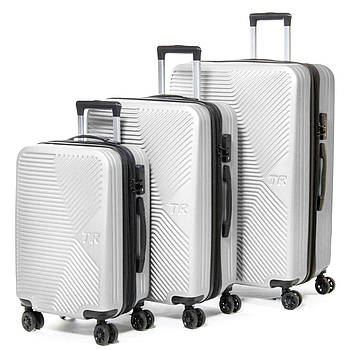 Дорожня Валіза 31 ABS-пластик FASHION 804 white.Дорожні валізи на колесах гуртом і в роздріб в Україні
