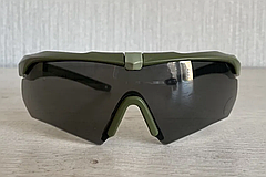 Тактичні захисні окуляри ESS Crossbow Polarized з 3 лінзами та діоптрією (Чорний), фото 6