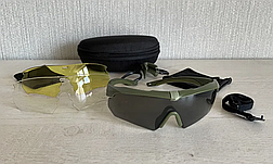 Тактичні окуляри ESS Crossbow Polarized — 3 лінзи + діоптрію (оліва), фото 3