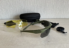Тактичні окуляри ESS Crossbow Polarized — 3 лінзи + діоптрію (оліва), фото 4