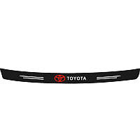 Наклейка на задній бампер заокруглена карбонова Toyota всі моделі та інші марки автомобілів 100х10см