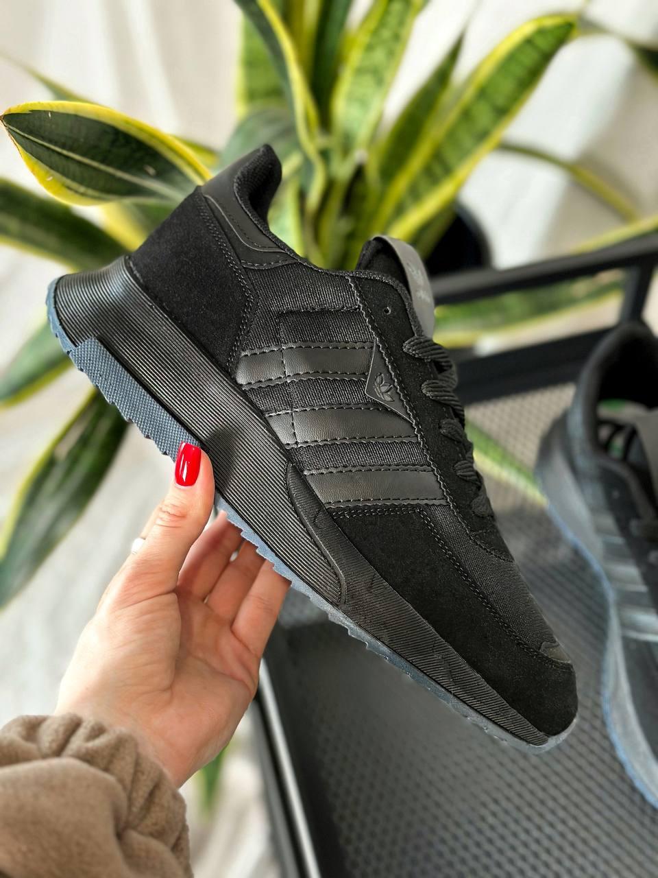 Кросівки чоловічі Adidas VZ Black чорні модні весна літо стильні легкі молодіжні демісезон якісні