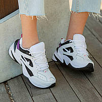 Модні кроссівки жіночі весна осінь Nike M2K Tekno White\Black\Pink. Класні жіночі кросси Найк М2 Текно., фото 10