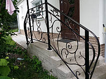 Кованые перила с козырьком 4