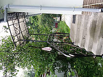 Кованые перила с козырьком 5