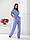 Легкий літній черевний костюм арт. 428, синій/ джинс, фото 2