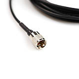 Кабель - RG 58 A/U Коаксіальний кабель Роз‘єми: UHF (Мale)/ PL259, BNC (Male), Довжина - 5 м., фото 4