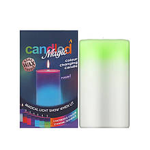 Свічка воскова "Хамелеон" Candled Magic 7 color з LED підсвіткою Зелена