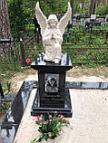 Скульптура мармурова Ангел на коліні 74 см -№113, фото 3