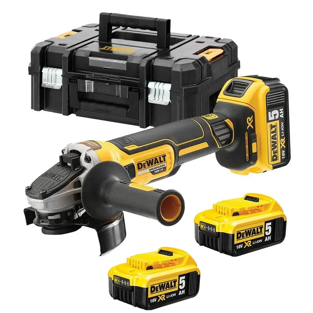 Шліфмашина кутова — болгарка акумуляторна безщіткова DeWALT DCG405P3