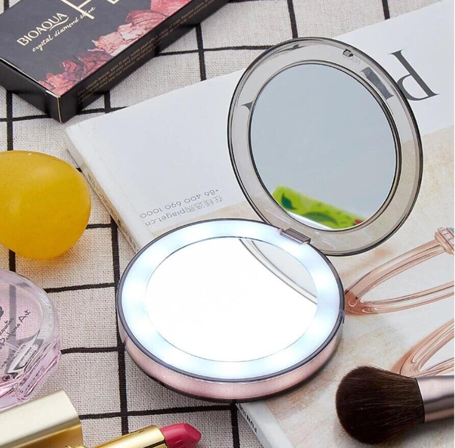 Кишенькове дзеркало для макіяжу з LED підсвічуванням CM2