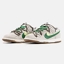 Чоловічі Кросівки Nike SB Dunk Low SE 85 Double Swoosh Grey Green / Найк СБ Данк СЄ 85 Дабл Свуш Низькі Сірі, фото 4