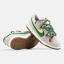 Чоловічі Кросівки Nike SB Dunk Low SE 85 Double Swoosh Grey Green / Найк СБ Данк СЄ 85 Дабл Свуш Низькі Сірі, фото 6
