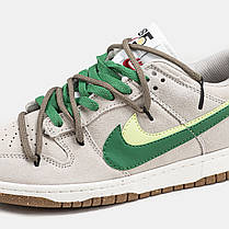 Чоловічі Кросівки Nike SB Dunk Low SE 85 Double Swoosh Grey Green / Найк СБ Данк СЄ 85 Дабл Свуш Низькі Сірі, фото 6