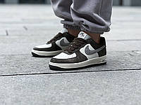 Кроссовки женские Nike Air Force 1 Low 07 "Dark Grey/Brown White" / TU6995-396