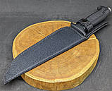 Тактичний ніж Columbia великий мисливський туристичний ніж, бойовий армійський ніж для виживання Чорний AK-924, фото 7