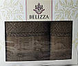 Темно-бежевий набір рушників, для лазні, у коробці, Belizza home, Туреччина, фото 3