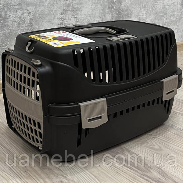 Кошик для тварин Irak Plastik PT-155 (до 8 кг) кроричневий з лате