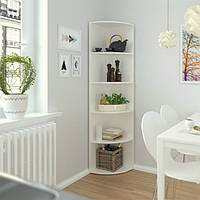 Стелаж кутовий IdealMebel ІК-3, стелаж для книг, стелаж для будинку, стелаж для декора, полиці для іграшок