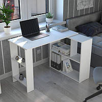 Компьютерный стол IdealMebel КС-17, письменный стол с полками, стол-стеллаж