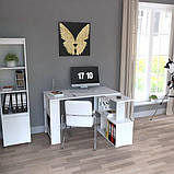 Комп'ютерний стіл IdealMebel КС-19, письмовий стіл з полицями, стіл-стиллаж, фото 3