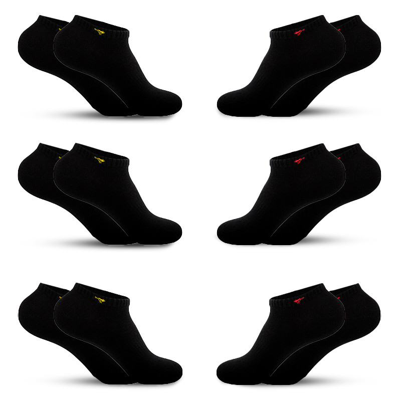Шкарпетки чоловічі короткі Septwolves 200N 26-28 см 6 пар подарунковий набір шкарпеток Black 1 шт., фото 1