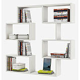 Полиця навісна на стіну IdealMebel Тренд 24, книжкова полиця, декоративна полиця в кімнату, будинок., фото 2