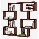 Полиця навісна на стіну IdealMebel Тренд 24, книжкова полиця, декоративна полиця в кімнату, будинок., фото 4