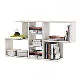 Полиця навісна на стіну IdealMebel Тренд 28, книжкова полиця, декоративна полиця в кімнату, будинок., фото 2