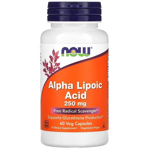 Антиоксидант Now Alpha Lipoic Acid 250 mg (60 капсул.), фото 1