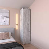 Шафа для одягу і речей IdealMebel IP-14, шафа-пенал з полицями в спальню, вітальню, передпокій, фото 5