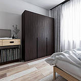 Шафа для одягу і речей IdealMebel ІP-15, шафа-пенал з полицями і штангою в спальню, вітальню, передпокій, фото 4