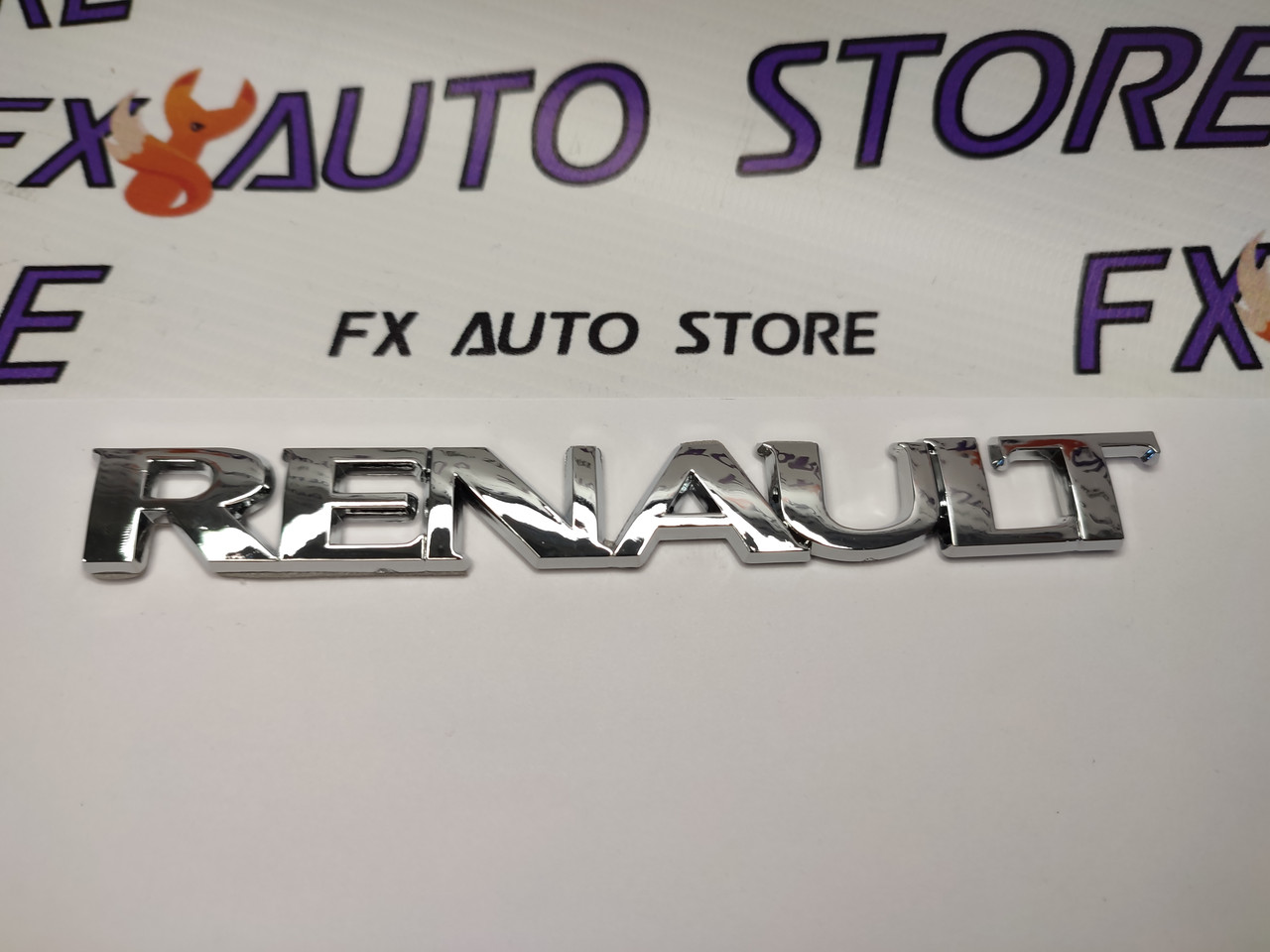 Емблема шильдик логотип RENAULT 145*17 мм Хромована Рено, фото 1