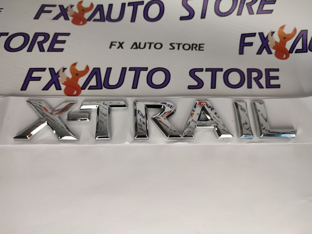 Емблема шильдик логотип X-TRAIL  200*30 мм Хромована для NISSAN