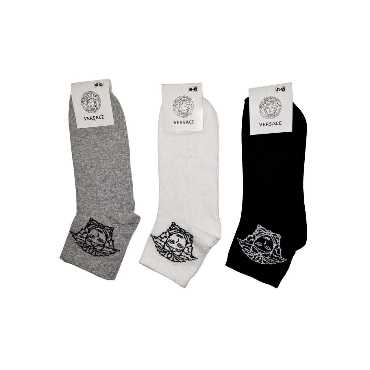 Шкарпетки Versace 41-45 Асорті Білий, Сірий, Чорний